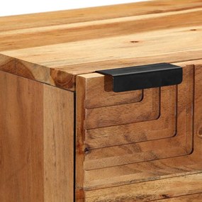 vidaXL Ψηλός Καναπές με ράφι Καφέ 40 x 33 x 110 εκ Μασίφ ξύλο ακακίας