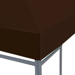 vidaXL Κάλυμμα για Κιόσκι Καφέ 3 x 3 μ. 310 γρ./μ²