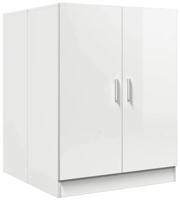 vidaXL Ντουλάπι Πλυντηρίου Γυαλιστερό Λευκό 71 x 71,5 x 91,5 εκ.