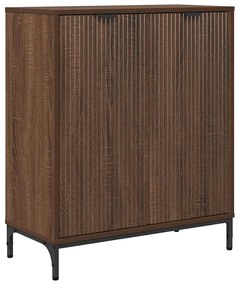 vidaXL Πλαϊνό γραφείο Καφέ δρυς 69.5 x 33 x 82 εκ. Επεξεργασμένο ξύλο