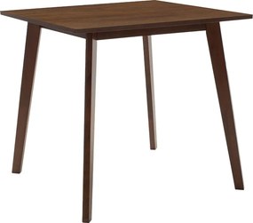 Τραπέζι Benson pakoworld MDF σε καρυδί απόχρωση 80x80x75εκ