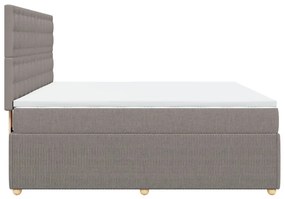 ΚΡΕΒΑΤΙ BOXSPRING ΜΕ ΣΤΡΩΜΑ TAUPE 180X200 ΕΚ. ΥΦΑΣΜΑΤΙΝΟ 3294453