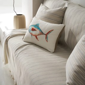 Ριχτάρι Πολυθρόνας (180x180) Gofis Home Nymeria Light Grey 574/15