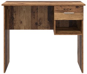 vidaXL Γραφείο με Αποθήκευση Παλιού Ξύλου 90x49.5x75 εκ. Επεξεργασμένο ξύλο