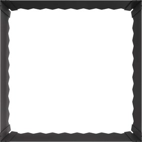 vidaXL Περίγραμμα γκαζόν 60 x 60 x 35 cm Ατσάλι Μαύρο