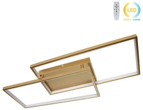 Φωτιστικό οροφής LED 34W 80Χ34Χ8 εκ. χρυσό με controller - GLOBOBOX 602161-602161-Μαύρο 602161
