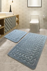 Bathmat Set (2 Pieces) Bambi Cotton - Grey Grey