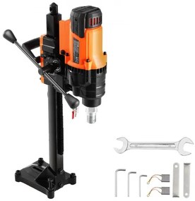 VEVOR Core Drill Machine 0.8-7.9in Dia 3000W Diamond Core Drill Rig with Stand