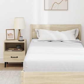 vidaXL Στρώμα Λευκό 90 x 200 cm Πολυεστέρας