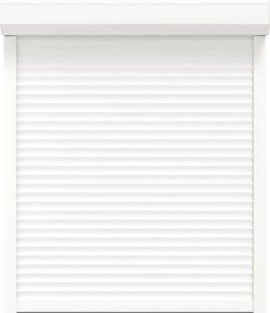 vidaXL Ρολό εισόδου Λευκός 110 x 130 cm Αλουμίνιο και Πολυουρεθάνη