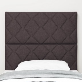 vidaXL LED κεφαλάκι με σχέδιο diamond blocks σε σκούρο καφέ, 100 εκ ύφασμα