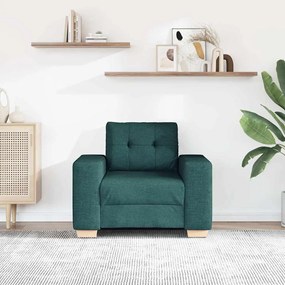vidaXL Πολυθρόνα-Καναπέ Σκούρο Πράσινο 100x78x80 εκ. Ύφασμα