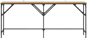 vidaXL Τραπέζι κονσόλας Artisan Oak 180 x 30 x 75 εκ