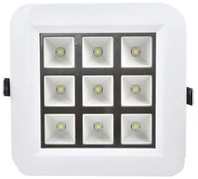 LED φωτιστικό οροφής 9W 220V - LED PANEL LIGHT SQUARE WHITE
