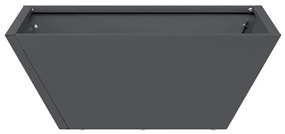vidaXL Γλάστρα Κήπου Ανθρακί 40 x 40 x 15 cm Ατσάλι