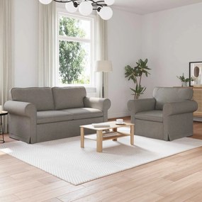 vidaXL Σετ Καναπέ 2 pcs Taupe 175 x 82 x 80 εκ ύφασμα