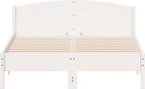 vidaXL Σκελετός Κρεβ. Χωρίς Στρώμα Λευκό 120x200 εκ Μασίφ Πεύκο