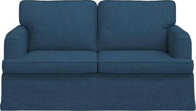 vidaXL Καναπές Μπλε 144 x 80 x 85 εκ ύφασμα