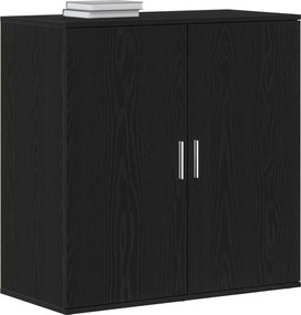 vidaXL Πλαϊνό γραφείο Μαύρη Οξυά 79 x 38 x 80 εκ. Επεξεργασμένο ξύλο