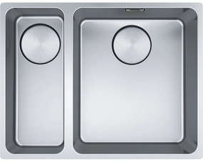 Franke Mythos MYX 160-34-16 Ανοξείδωτος Νεροχύτης Υποκαθήμενος Inox Μικρό Μπολ Αριστερά 60 cm