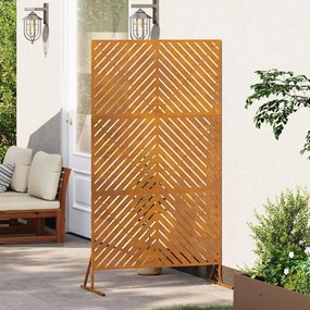 vidaXL Οθόνη Ιδιωτικότητας Γκρι 100 x 50 x 180 εκ. Ατσάλι