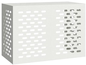 vidaXL Κάλυμμα κλιματιστικού Λευκό 100 x 50 x 70 cm Ατσάλι