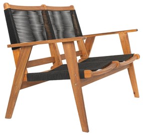 Liberta CAVO ΚΑΝΑΠΕΣ 2ΘΕΣΙΟΣ ΜΑΥΡΟ ΦΥΣΙΚΟ 120x72xH85cm 120x72xH85cm 22-0168
