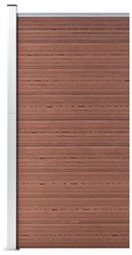 vidaXL Πάνελ Περίφραξης Καφέ 95 x 186 εκ. από WPC