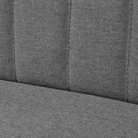 Καναπές Ανοιχτό Γκρι 117 x 55,5 x 77 εκ. Υφασμάτινος - Γκρι