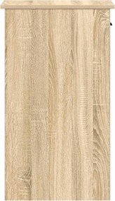 vidaXL Βάση πύργου υπολογιστή με συρτάρι Δρυς sonoma 35x45x77 cm