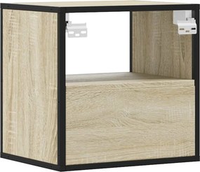 vidaXL Επίτοιχο κομοδίνο Sonoma Oak 40x31x39,5 cm