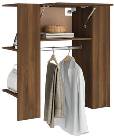 vidaXL Ντουλάπι Διαδρόμου Καφέ Δρυς 97,5 x 37 x 99 εκ. Επεξεργ. Ξύλο