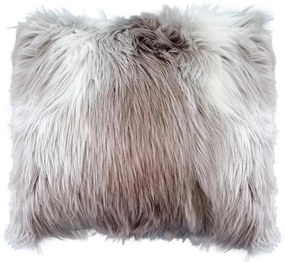 ΔΙΑΚΟΣΜΗΤΙΚΟ ΜΑΞΙΛΑΡΙ Fylliana 23394 ME MICROFIBER ΜΠΕΖ-ΛΕΥΚΟ ΧΡΩΜΑ 45x45εκ