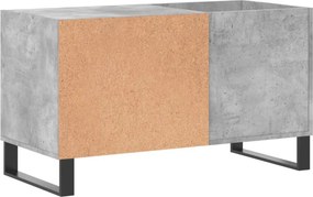 vidaXL Δισκοθήκη Γκρι Σκυροδέματος 85 x 38 x 48 εκ. από Επεξεργ. Ξύλο