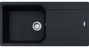 Franke Urban UBG 611-100 Matt Black Γρανιτένιος Νεροχύτης 60cm
