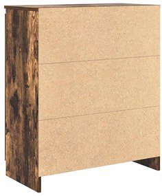 Συρταριέρα με Συρτάρια Καπνιστή Δρυς 71x35x84 εκ. Επεξ. Ξύλο 861584