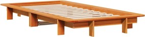 vidaXL Σκελετός Κρεβ. Χωρίς Στρώμα Καφέ Κεριού 90x200 εκ Μασίφ Πεύκο