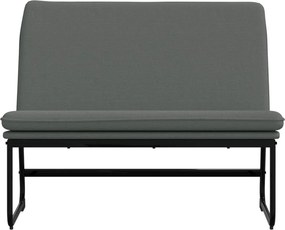 vidaXL Πάγκος Σκούρο Γκρι 100x75x76 εκ. Υφασμάτινος