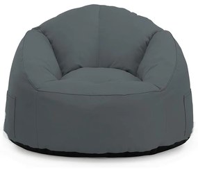 WOODWELL Ε0232,2JAZZ Πουφ Πολυθρόνα 100% Αδιάβροχο, Ύφασμα Ανθρακί 96x90x73cm Ε0232,2