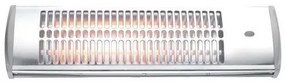Θερμάστρα Χαλαζία Μπάνιου Επίτοιχη 1200W 147-29121 Eurolamp-147-29121-Ασημί 147-29121