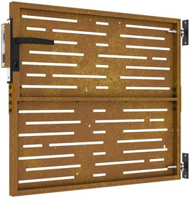 vidaXL Πύλη Κήπου 85 x 100 cm Ατσάλι με Επικάλυψη Πούδρας Κλειδώσιμο