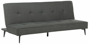 Καναπές κρεβάτι Berwyn 1660, Λειτουργία ύπνου, Σκούρο γκρι, 191x90x83cm, Πόδια: Μέταλλο