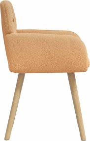 vidaXL Καρέκλες φαγητού 2 pcs Μπουκλέ Μπεζ 59 x 57 x 85 εκ.