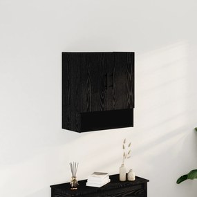 vidaXL Ντουλάπα Τοίχου Μαύρη Δρυς 60x31x70 εκ Πλαστικό Ξύλο