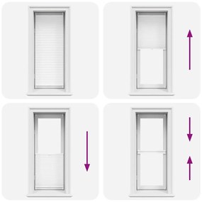 Πλισέ ρόλερ σκίασης 60x100cm Λευκό