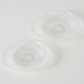 ΠΙΑΤΟ Ruka Set/2 ΔΙΑΦΑΝΕΣ ΓΥΑΛΙ Dishwasher proof D20-25  H3cm