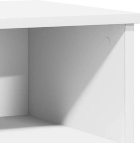 vidaXL Κομοδίνο Λευκό 40 x 35 x 50 εκ. από Επεξεργασμένο Ξύλο
