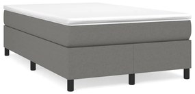 vidaXL Πλαίσιο Κρεβατιού Boxspring Σκούρο Γκρι 120x200 εκ. Υφασμάτινο