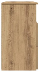 vidaXL Κομοδίνα 2 τεμ.Αρτισιανή Δρυς 50x32x60 εκ. Επεξ. Ξύλο