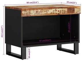 ΈΠΙΠΛΟ ΤΗΛΕΟΡΑΣΗΣ 60X33X43,5 ΕΚ. ΑΠΟ ΜΑΣΙΦ ΑΝΑΚΥΚΛΩΜΕΝΟ ΞΥΛΟ 352883